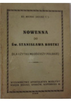 Nowenna do św. Stanisława Kostki, 1946 r.