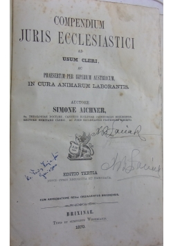 Compendium Juris Ecclesiastici