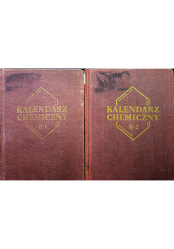 Kalendarz chemiczny część 2 tom 1 i 2
