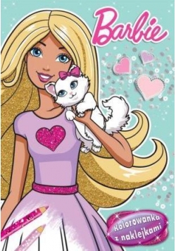Kolorowanka z naklejkami. Barbie 2