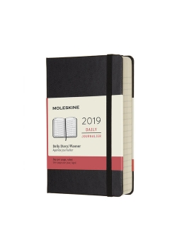 Kalendarz 2019 dzienny Moleskine 12M P czarny