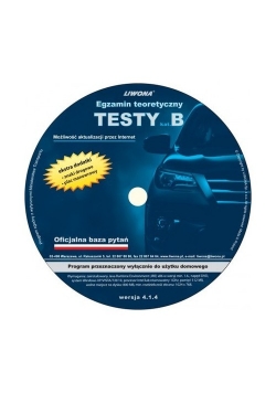 Egzamin teoretyczny Testy kategoria B  wersja 4.1.4