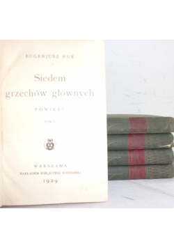Siedem grzechów głównych t. II-IV, 1929 R.