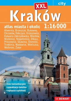 Atlas miasta - Kraków plus XXL 1:16 000