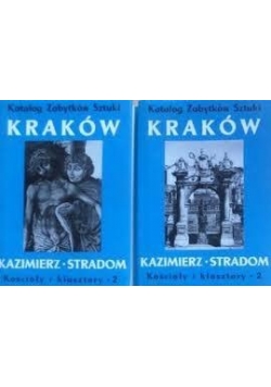 Katalog Zabytków Sztuki KRAKÓW. Kościoły i klasztory, zestaw 2 książek