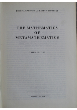 The mathematics of metamathematics