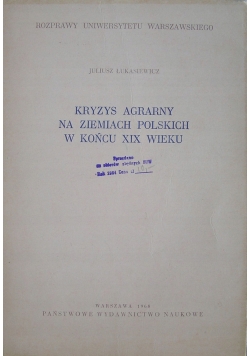 Kryzys agrarny na ziemiach polskich w końcu XIX wieku, dedykacja