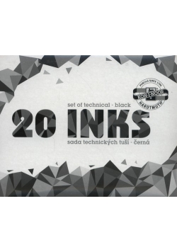 Tusz kreślarski 141722 czarny 20g 20 sztuk