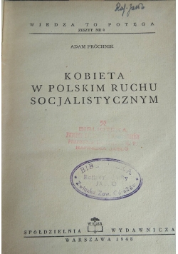Kobieta w Polskim ruchu socjalistycznym, 1948r.