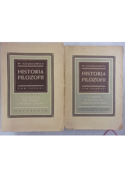 Historia filozofii, tom I i III. ok 1949