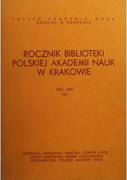 Rocznik Biblioteki Polskiej Akademii Nauk w Krakowie