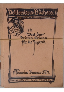 Wert des Dritten Ordens fur die Jugend , 1924r.