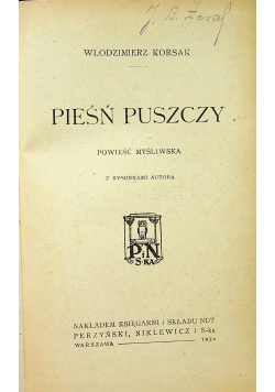 Pieśń Puszczy 1924 r.