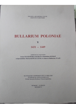 Bullarium Poloniae V 1431 do 1449