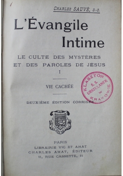 L Evangile Intime 1915 r.