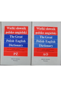 Wielki słownik polsko angielski 2 tomy
