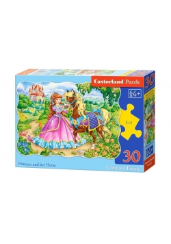 Puzzle 30 Księżniczka i koń CASTOR