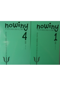 Nowiny psychologiczne, nr. 1 i 4