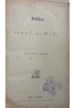 Schillers sammtliche Werke, 1806 r.