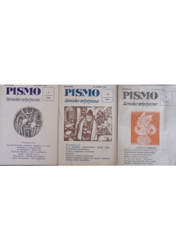 Pismo literacko-artystyczne, nr 1,5,6 1989r.
