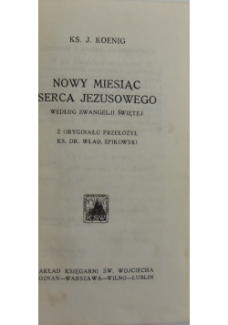 Nowy miesiąc serca Jezusowego 1928 r