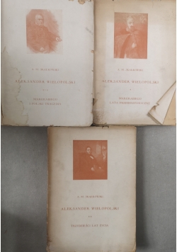 Aleksander Wielkopolski 3 książki 1947 r.