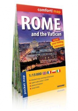 Comfort!map Rzym and Watykan 1:15 000 plan miasta