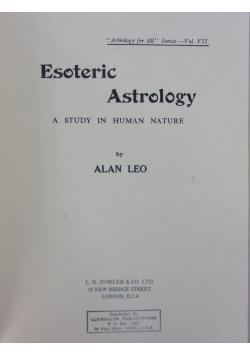 Esoteric Astrology