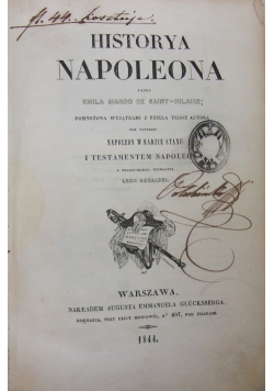 Historya Napoleona, 1844r.
