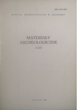 Materiały archeologiczne XXIII