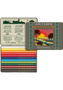 Kradki Faber-Castell Polychromos Edycja Limitowana Retro Mini 12 kolorów.
