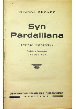 Syn Pardaillana ok 1930 r