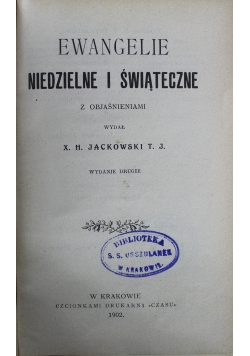 Ewangelie niedzielne i świąteczne 1902 r.