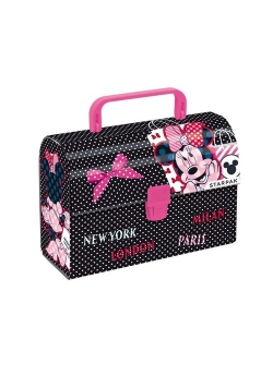 Kuferek kartonowy z rączką Minnie