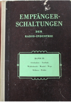 Empfanger Schaltungen der Radio Industrie Band IX