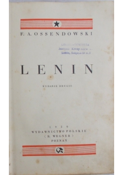 Lenin reprint z 1930 r.