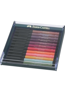 Pitt Artist pen brush 12 sztuk kolory ziemi