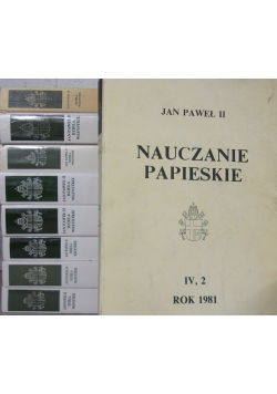 Nauczanie papieskie, zestaw 8 książek