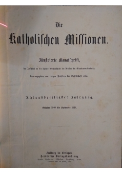 Die Katolischen Missionen, Illustrierte Monatschrift, 1910 r.