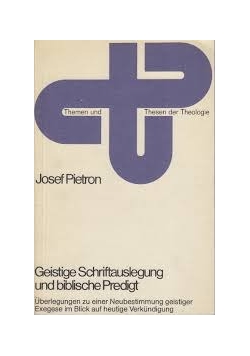 Geistige Schriftauslegung und biblische Predigt