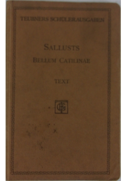 Sallusts bellum catilnae, 1914r