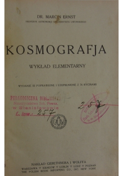 Kosmografja, wydanie III 1931 r.