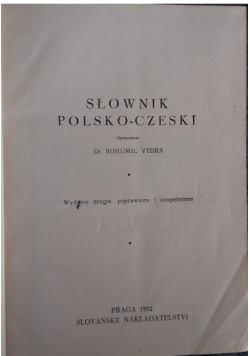 Słownik posko czeski