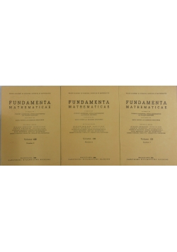 Fundamenta Mathematicae, Vol 132, Cz.1 do 3