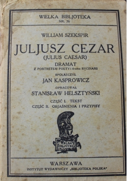 Juliusz Cezar Dramat 1929 r