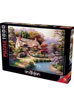 Puzzle 1000 Dom nad rzeką