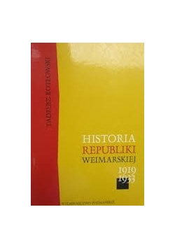 Historia Republiki Weimarskiej 1919-1933