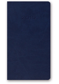 Kalendarz 2019 11T A6 kieszonkowy niebieski vivella