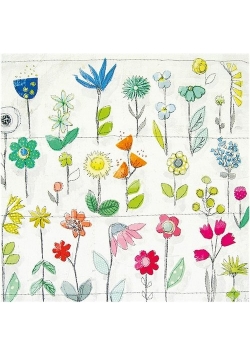 Karnet kwadrat z kopertą Floral Pattern