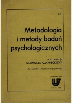 Metodologia i metody badań psychologicznych